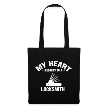 My heart belongs to a locksmith design - Tote Bag - black - Front