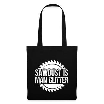 LA SCIURE DE BOIS EST UN HOMME SCINTILLANT - Sac en tissu - noir - Devant