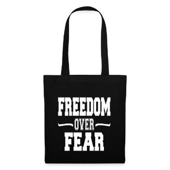 LA LIBERTÉ PLUTÔT QUE LA PEUR - Sac en tissu - noir - Devant