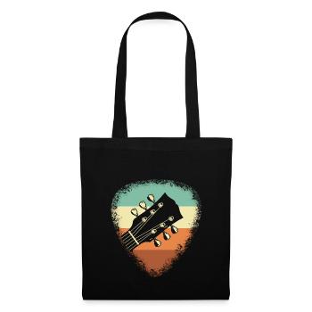 Guitare - Sac en tissu - noir - Devant