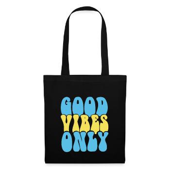 GOOD VIBES ONLY - Tote Bag - black - Front