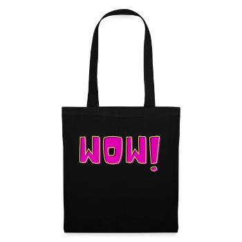 WOW - Tote Bag - black - Front