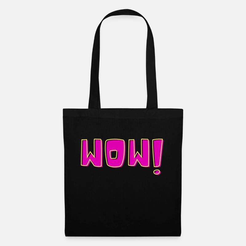 WOW - Tote Bag - black