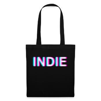 Indie - Stoffbeutel - Schwarz - Vorne