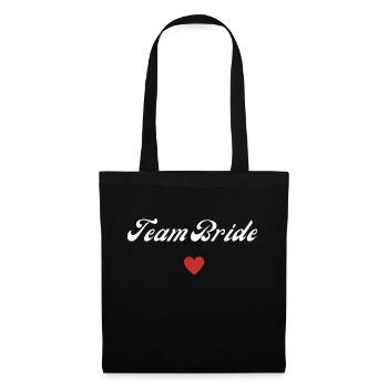 team bride - Sac en tissu - noir - Devant