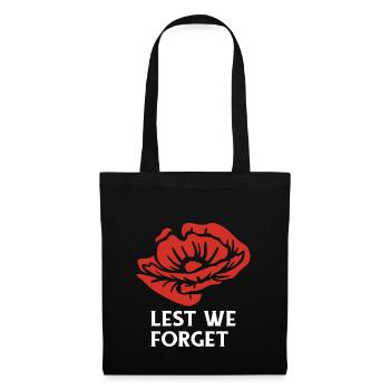 Poppy - N’oublions jamais - Sac en tissu - noir - Devant