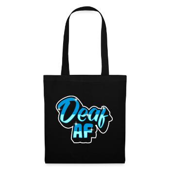 Langue des signes sourde Fierté sourde - Sac en tissu - noir - Devant