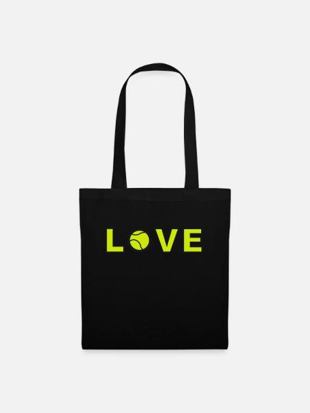 Tennis Love - Tote Bag - black