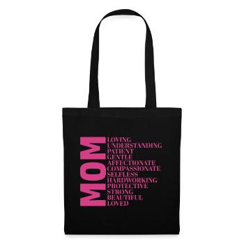 Mom Loving Understanding Patient Mom Definition - Tote Bag - black - Front