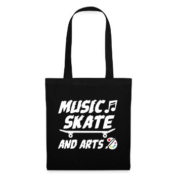 Music Skate And Arts - Stoffbeutel - Schwarz - Vorne