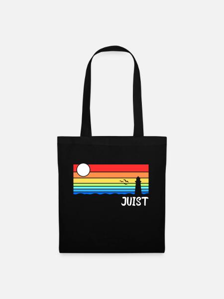 Juist Nordsee Ostfriesische Insel Geschenk - Stoffbeutel - Schwarz