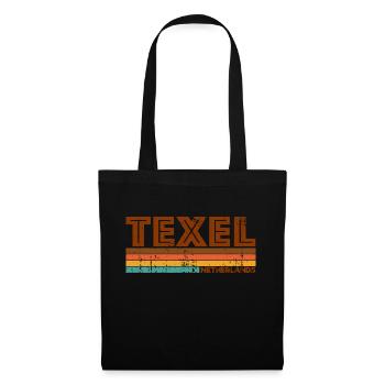 Vintage 1980s Style Texel Netherlands - Sac en tissu - noir - Devant