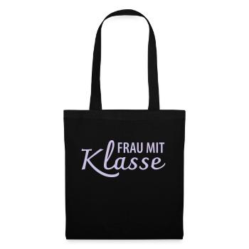 Frau Klasse Lehrerin - Stoffbeutel - Schwarz - Vorne