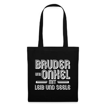 Ich Habe Den Besten Job Ich Bin Bruder Und Onkel - Stoffbeutel - Schwarz - Vorne