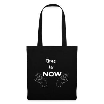 Time is Now - Tote Bag - black - Front