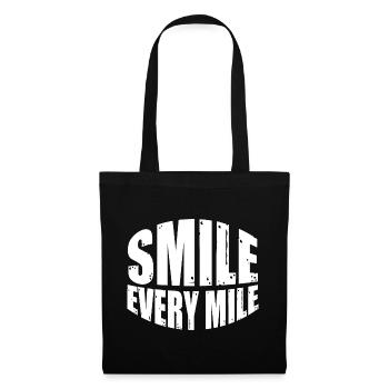 Smile Every Mile 7 - Stoffbeutel - Schwarz - Vorne