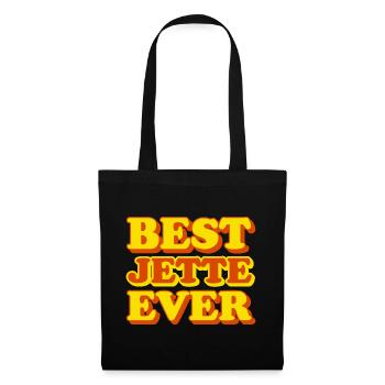 Jette Prénom Drôle Cadeau - Sac en tissu - noir - Devant
