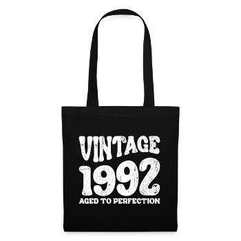Vintage 1992 Aged to Perfection - Tote Bag - black - Front