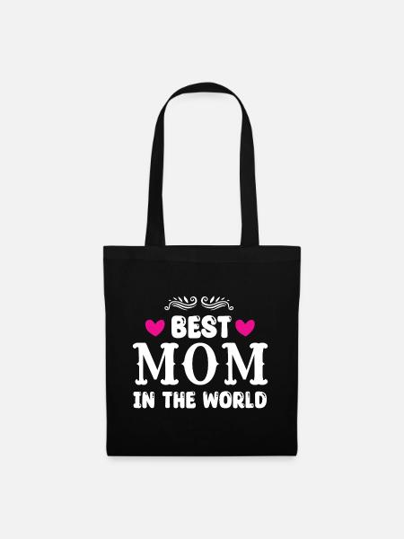 Beste Mama der Welt - Stoffbeutel - Schwarz