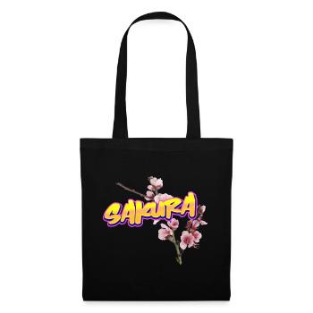 Sakura - Sac en tissu - noir - Devant