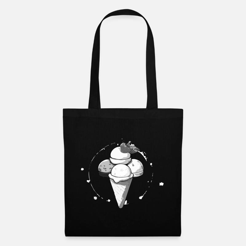 Ice Cream - Stoffbeutel - Schwarz