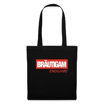 JGA Bräutigam Mrvel Endgame - Stoffbeutel - Schwarz - Vorne
