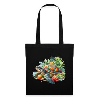 Turtle, Water Turtle, Sea, Earth Day, Nature - Tote Bag - black - Front