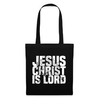 Jésus-Christ est Seigneur - Sac en tissu - noir - Devant