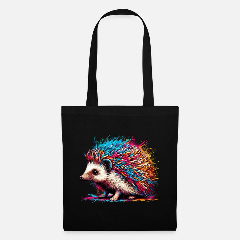 Hérisson - Sac en tissu - noir