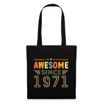 Millésime Légende 1971 Cadeau de 1971 - Né en 1971 - Sac en tissu - noir - Devant