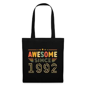 Vintage Legend 1992 Geschenk von 1992 - Jahrgang 1992 - Stoffbeutel - Schwarz - Vorne