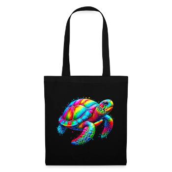 Tortue - Sac en tissu - noir - Devant