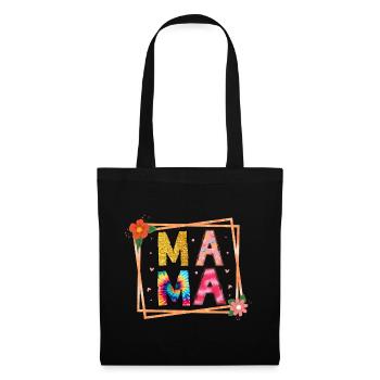 Maman - Sac en tissu - noir - Devant