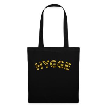 Hygge Style de vie scandinave - Sac en tissu - noir - Devant
