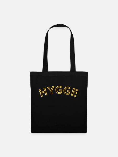 Hygge Scandinavian Lifestyle - Stoffbeutel - Schwarz