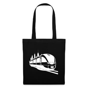 Chemin de fer - Sac en tissu - noir - Devant