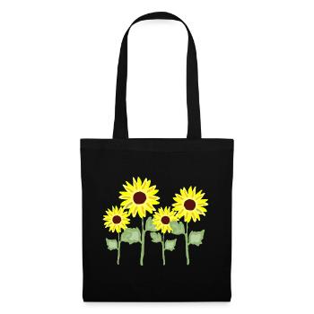 Sunflower Bouquet Yellow Coloring - Tote Bag - black - Front