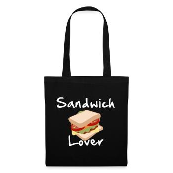 Sandwich lover Toast Bacon - Stoffbeutel - Schwarz - Vorne