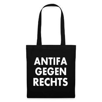 Antifa against the right - Tote Bag - black - Front