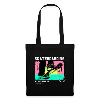 Skateboarding Skate Skater Skateboard Sk8 Vintage - Tote Bag - black - Front