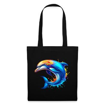 Dauphin - Sac en tissu - noir - Devant