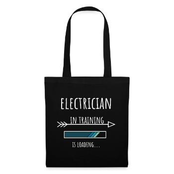 Electricien en formation Profession Cadeau - Sac en tissu - noir - Devant