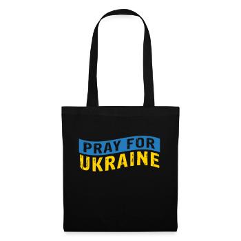 Pray for Ukraine - Stoffbeutel - Schwarz - Vorne