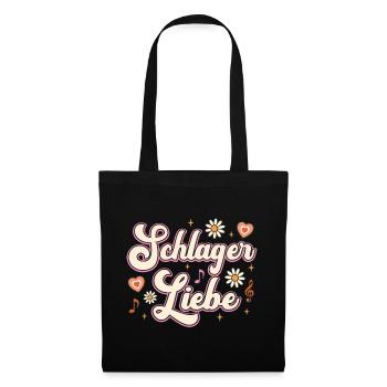 Schlager Love Équipe de fête Schlager - Sac en tissu - noir - Devant