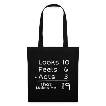 19 Year Old Humorous Birthday | 19th Anniversair - Tote Bag - black - Front