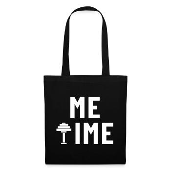 Salle de sport pour haltères pour moi - Sac en tissu - noir - Devant