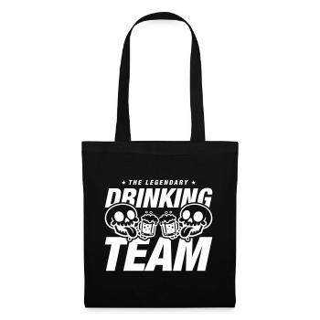 Drinking Team Skelett Bier - Stoffbeutel - Schwarz - Vorne