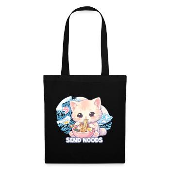 Ramen Cat Kanagawa - Sac en tissu - noir - Devant