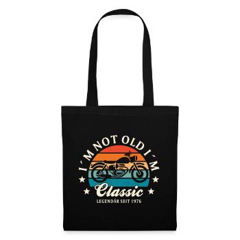 50th Birthday "I ́m Not Old I ́m Classic" Motorcycle - Tote Bag - black - Front