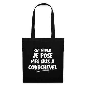 Ski area, ski resort - Tote Bag - black - Front
